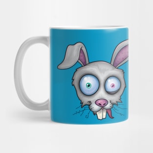 Crazy White Rabbit Mug